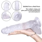 8 IN Glitter Adjustable Strap-On Harness Dildo Set - Image 2