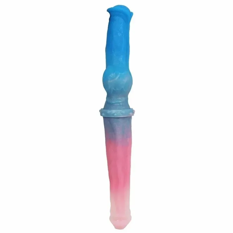 format_webp 15.5 IN Flexible Long Double Sided Horse Dildo - Image 1