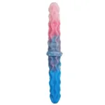12.5 IN Flexible Silicone Double Sided Ripple Dildo - Image 3