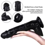 8 IN Glitter Adjustable Strap-On Harness Dildo Set - Image 11