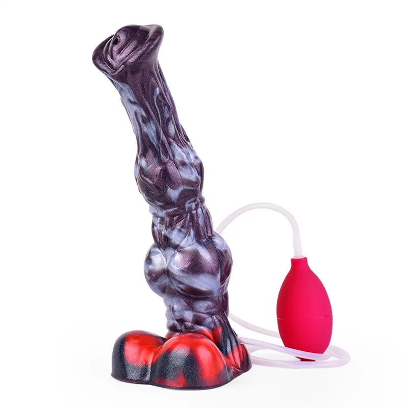 10.2 IN Ejaculating Knotted Horse Dildo Silicone Flexible Animal Penis (35) 10.2 IN Ejaculating Knotted Horse Dildo Silicone Flexible Animal Penis - Image 2