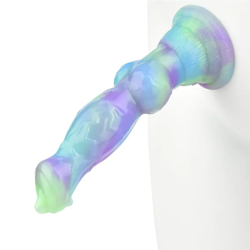 7 IN Small Beginner Dog Dildo with Knot Silicone Canine Sex Toy - Image 2