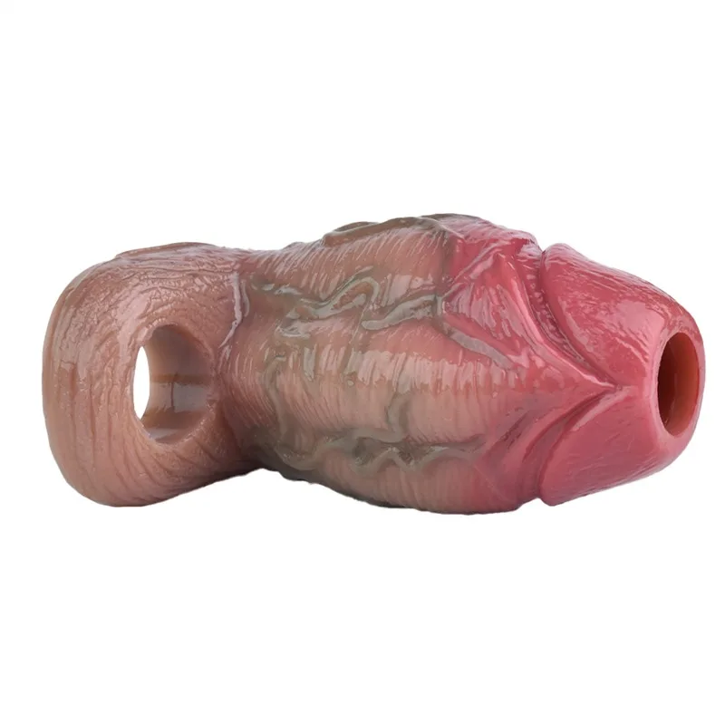 4.5 IN Cock Sleeve Thick Open Head Best Silicone Penis Extension - Image 4