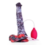 9.7 IN Squirting Fantasy Horse Dildo Silicone Large Animal Cock - Image 2