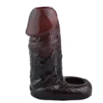 4.5 IN Open Tip Soft Cock Sleeve Male Penis Extension - Image 2