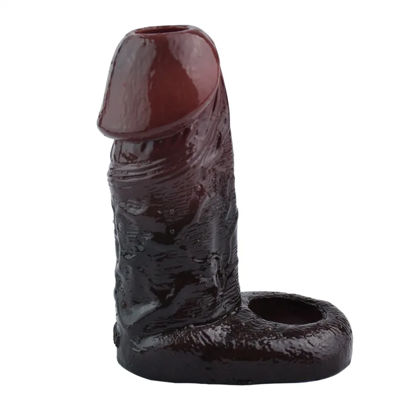 ABC_0057 4.5 IN Open Tip Soft Cock Sleeve Male Penis Extension - Image 2