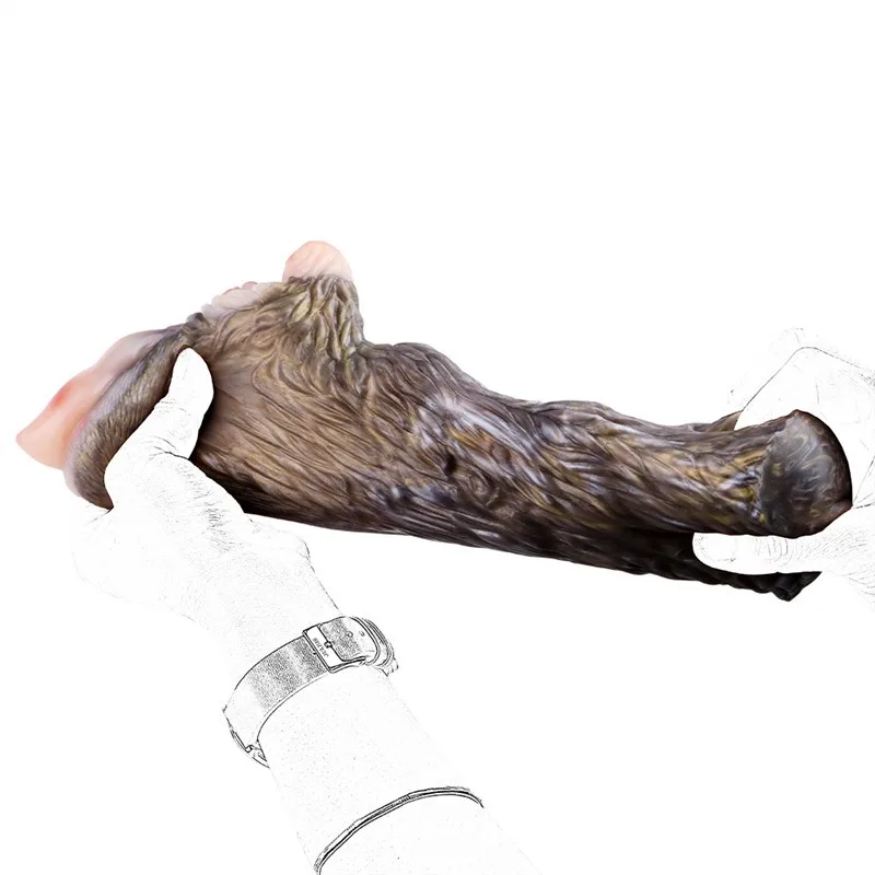 Animal Men Masturbator Soft Silicone Two Channel Camel Pussy Toy (10) Camel & Horse Pocket Pussy Toy Soft Silicone Animal Men Masturbator - Image 12