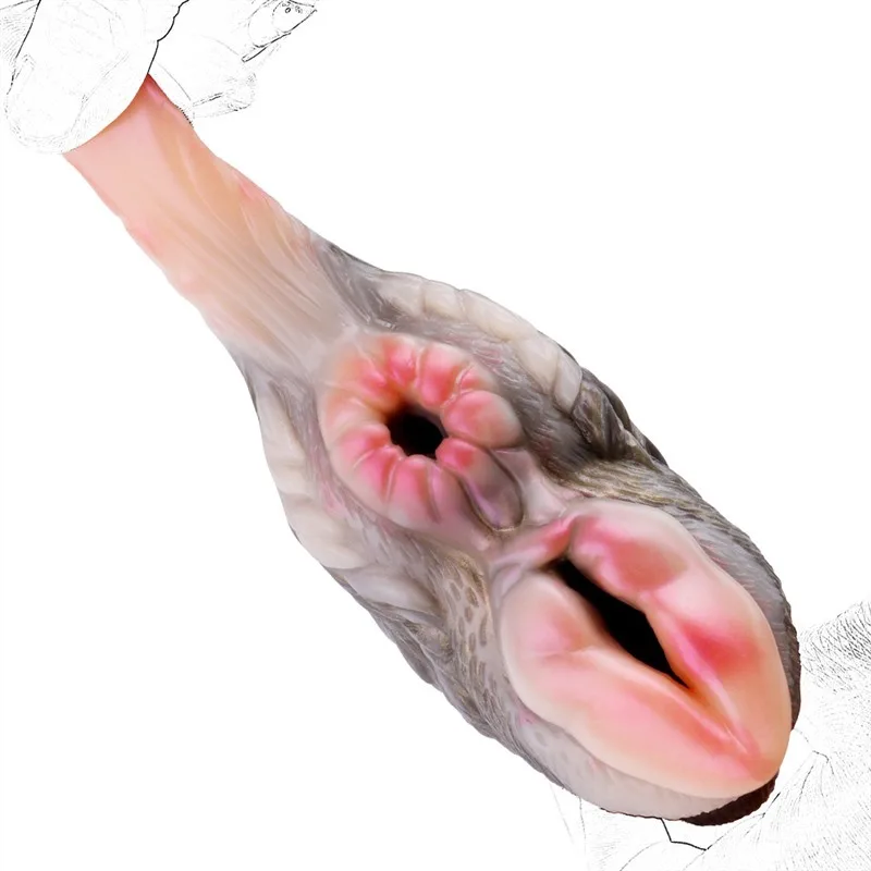 Animal Men Masturbator Soft Silicone Two Channel Camel Pussy Toy (8) Camel & Horse Pocket Pussy Toy Soft Silicone Animal Men Masturbator - Image 10