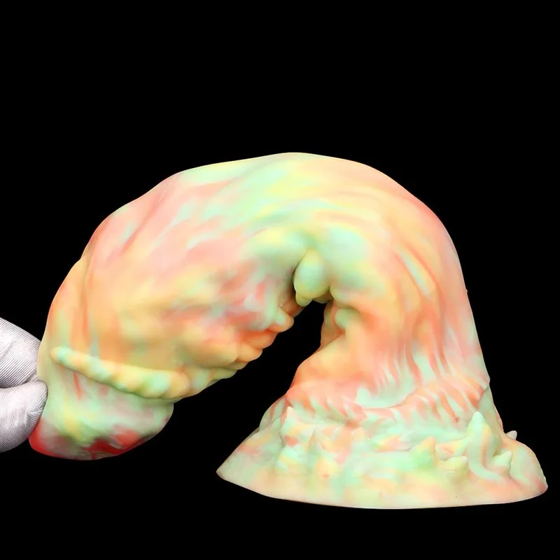 IMG_7144 9.5 IN Large Fat Alien Dildo Fantasy Silicone Unusual Sex Toy - Image 8