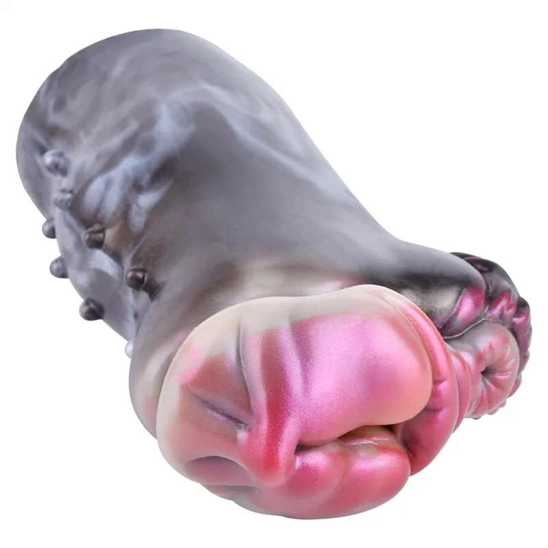 Soft Silicone Rabbit Pussy Toy Two Channel Animal Fleshlight for Men (4) Soft Silicone Cow & Horse Pocket Pussy Toy Two Channel Animal Masturbation Cup for Men - Image 3