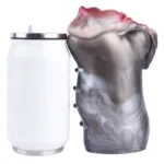 Soft Silicone Cow & Horse Pocket Pussy Toy Two Channel Animal Masturbation Cup for Men - Image 9