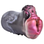Soft Silicone Cow & Horse Pocket Pussy Toy Two Channel Animal Masturbation Cup for Men