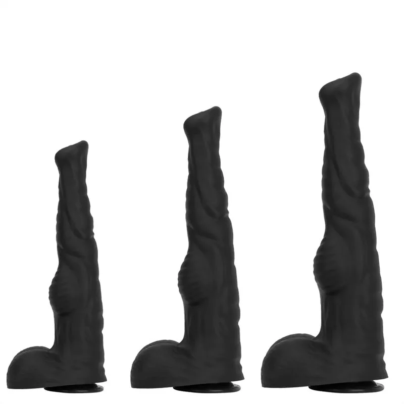 seahorse dildo (17) 12.6 / 14.1 / 16 IN Huge Black Sea Horse Dildo Sex Toy - Image 2