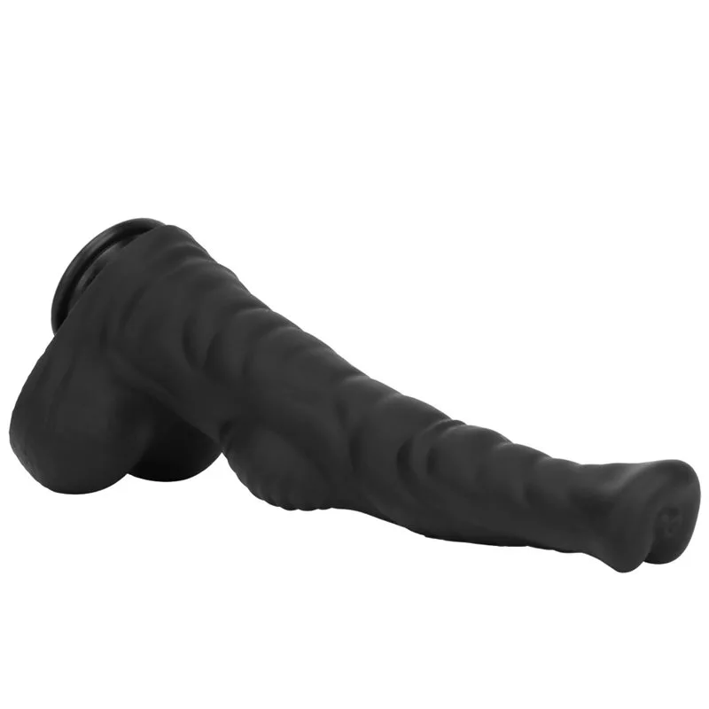 seahorse dildo (32) 12.6 / 14.1 / 16 IN Huge Black Sea Horse Dildo Sex Toy - Image 6