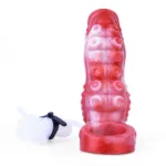 4.9 / 5.5 IN Ejaculating Tentacle Penis Extension Silicone Cock Sleeve - Image 4
