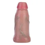 4.8 IN Open Head Realistic Penis Sheath Soft Silicone Cock Sleeve - Image 4
