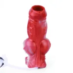 4.9 / 5.8 IN Cumming Ejaculating Big Knot Sleeve Silicone Penis Sheath - Image 6