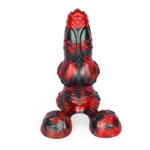 7.7 IN Short Fat Dog Knot Dildo Silicone Unrealistic Sex Toy - Image 5