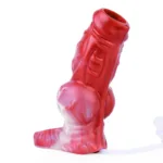 4.9 / 5.8 IN Cumming Ejaculating Big Knot Sleeve Silicone Penis Sheath - Image 4