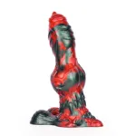 8.5 IN Big Knotted Dildo Liquid Silicone Dog Canine Penis - Image 3