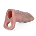 5.4 IN Open Head Cock Sleeve Textured Penis Extension - Image 6