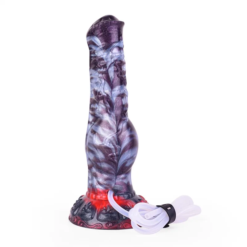 白8 8.5 IN Ejaculating Horse Knot Dildo Silicone Equine Sex Toy - Image 6