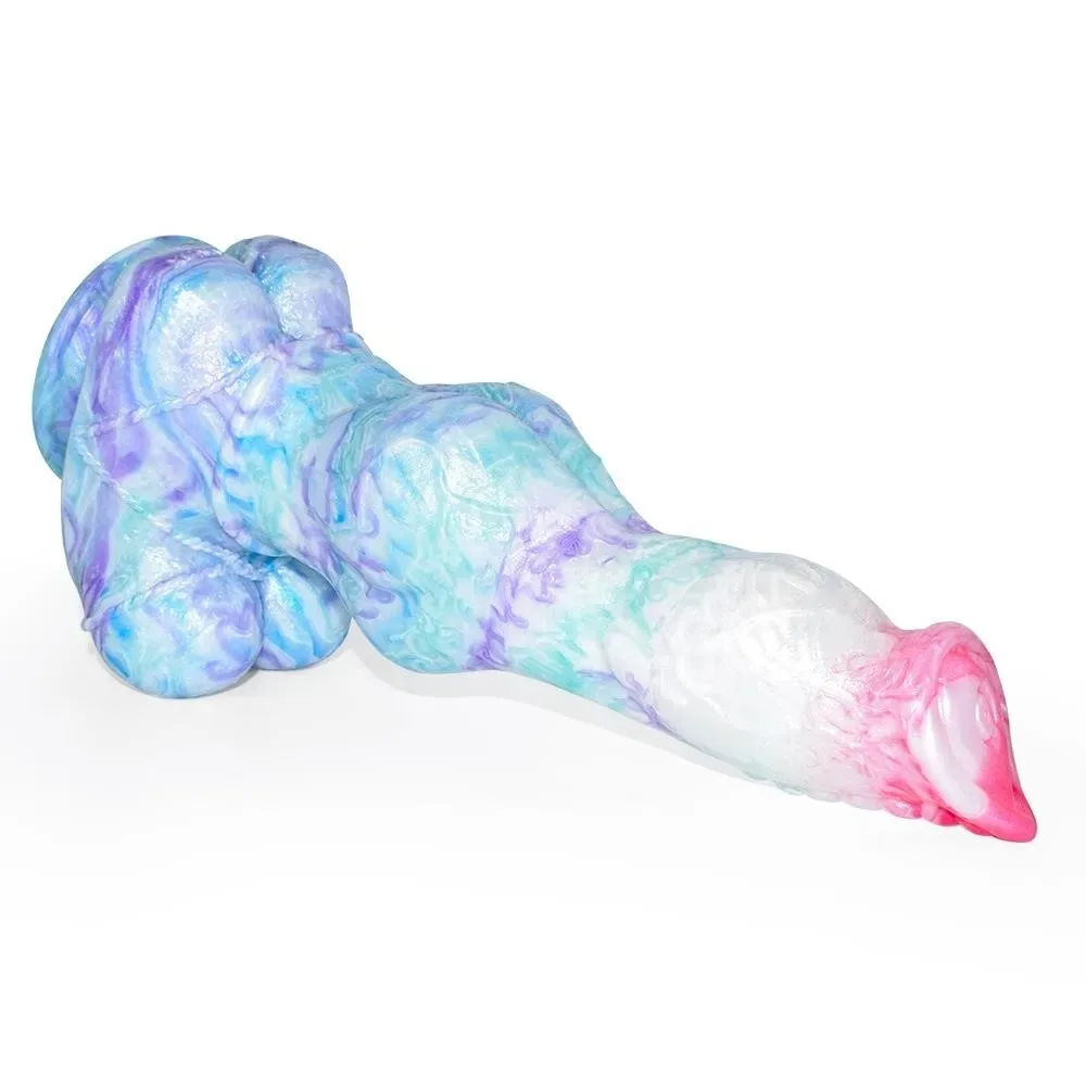 05ece390ed834369 (3) 11.5 IN Large Knot Dog Dildo Soft Silicone Animal Cock - Image 4