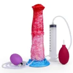 10 Inch Big Horse Ejaculating and Inflatable Dildo Silicone Animal Cock
