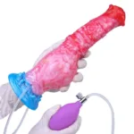 10 Inch Big Horse Ejaculating and Inflatable Dildo Silicone Animal Cock - Image 2