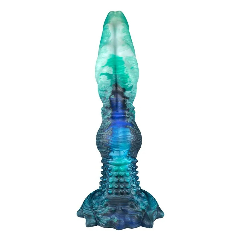 10 Inch Fantasy Silicone Alien Dildo Knotted Spiked Anal Plug (6) 10 Inch Fantasy Silicone Alien Dildo Knotted Spiked Anal Plug - Image 3