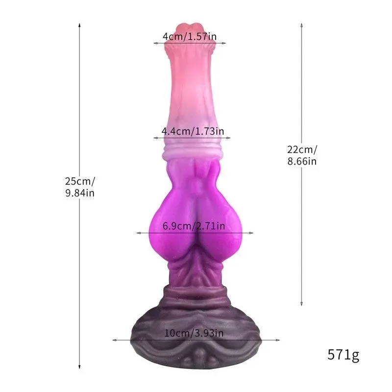 10 Inch Large Knotted Horse Dildo Fantasy Silicone Animal Penis (7) 10 Inch Large Knotted Horse Dildo Fantasy Silicone Animal Penis - Image 3