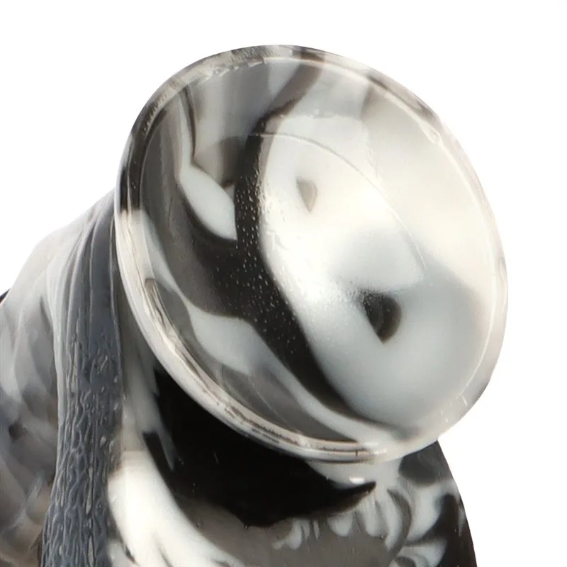 10 Inch Long 2.5 Inch Wide Large Thickness Black-and-White PVC Dildo (15) 10 Inch Long 2.5 Inch Wide Large Thickness Black-and-White PVC Dildo - Image 9