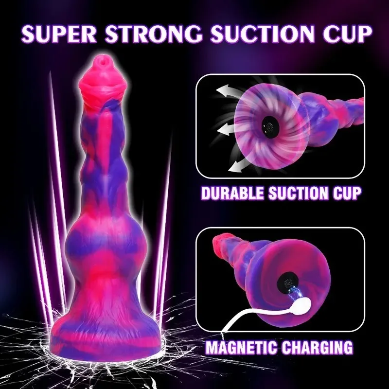 10.5 Inch Big Knot Powerful Thrusting Vibrating Dildo+ (11) 10.5 Inch Big Knot Powerful Thrusting Vibrating Dildo - Image 5