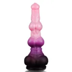 10.5 Inch Large Horse Dildo with Two Big Knots Silicone Animal Sex Toy