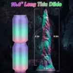 10.5 Inch Long Thin Flexible Fantasy Alien Anal Stretching Dildo - Image 3