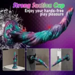 10.5 Inch Long Thin Flexible Fantasy Alien Anal Stretching Dildo - Image 4