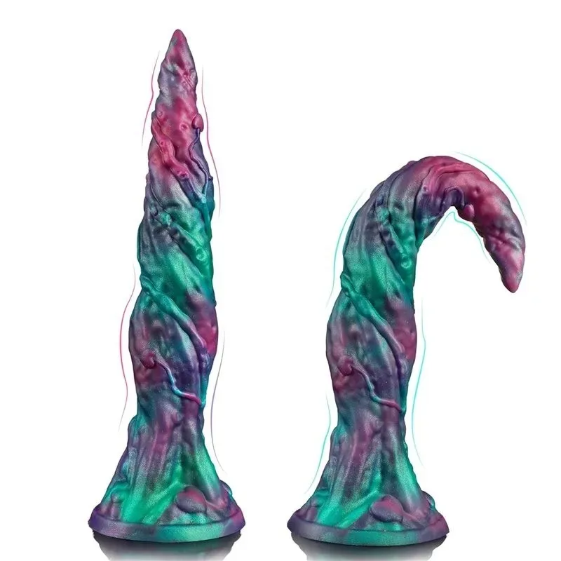 10.5 Inch Long Thin Flexible Fantasy Alien Anal Stretching Dildo (8) 10.5 Inch Long Thin Flexible Fantasy Alien Anal Stretching Dildo - Image 2