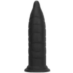 14 Inch Huge Black Tapered Anal Dildo Liquid Silicone Butt Plug