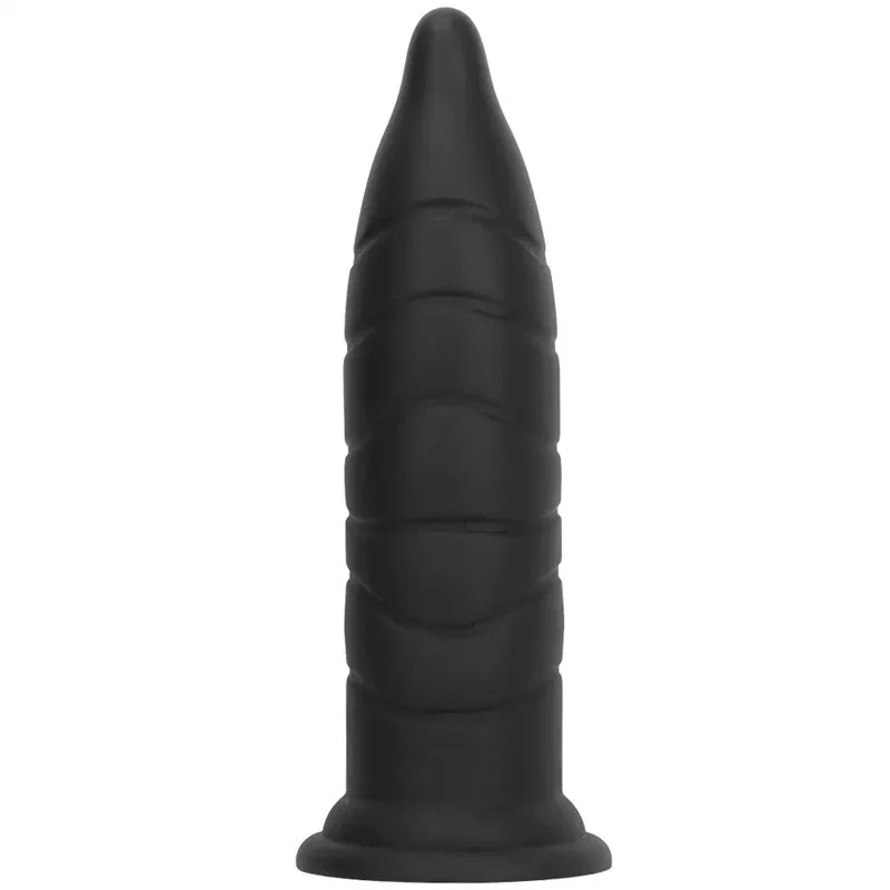 14 Inch Huge Black Tapered Anal Dildo Liquid Silicone Butt Plug (1) 14 Inch Huge Black Tapered Anal Dildo Liquid Silicone Butt Plug - Image 1