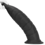 14 Inch Huge Black Tapered Anal Dildo Liquid Silicone Butt Plug - Image 5