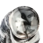 17 Inch Extra Long 2 Inch Wide Black-and-White PVC Realistic Dildo - Image 9