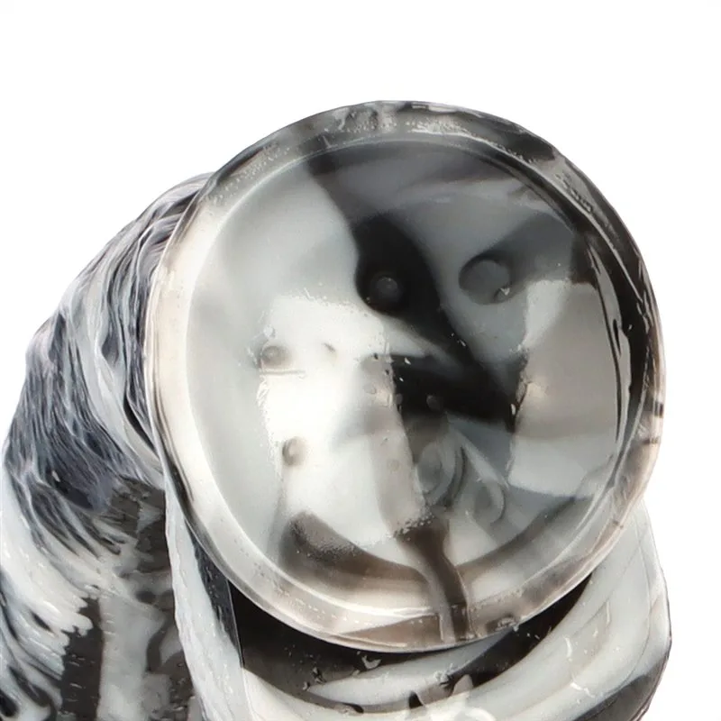 17 Inch Extra Long 2 Inch Wide Black-and-White PVC Realistic Dildo (10) 17 Inch Extra Long 2 Inch Wide Black-and-White PVC Realistic Dildo - Image 9