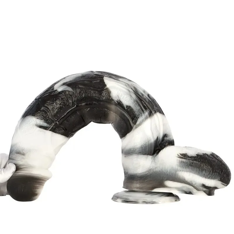 17 Inch Extra Long 3.2 Inch Wide Extreme Huge Black-and-White PVC Dildo (18) 17 Inch Extra Long 3.2 Inch Wide Extreme Huge Black-and-White PVC Dildo - Image 7