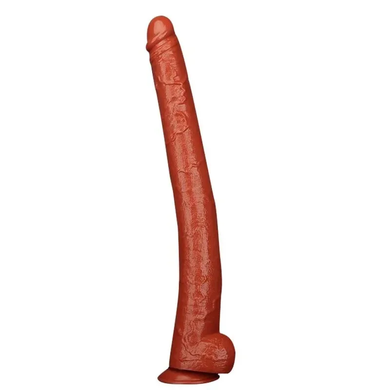 22.5 IN Super Long 2.5 IN Wide Brown Flexible PVC Dildo (1) 22.5 IN Super Long 2.5 IN Wide Brown Flexible PVC Dildo - Image 1