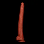 22.5 IN Super Long 2.5 IN Wide Brown Flexible PVC Dildo - Image 5