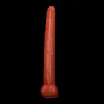 22.5 IN Super Long 2.5 IN Wide Brown Flexible PVC Dildo - Image 6