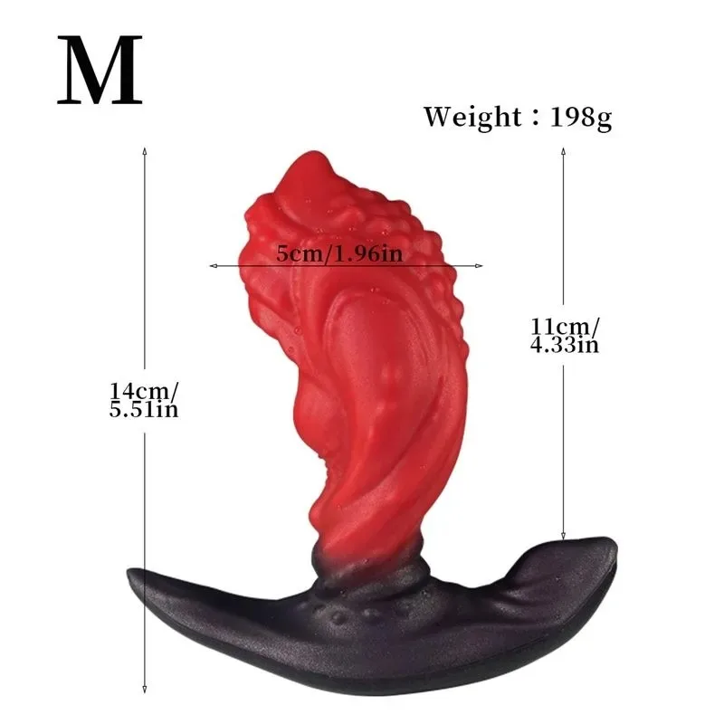 4.55.56 Inch High Quality Silicone Fantasy Anal Dildo Plug (6) 4.5/5.5/6 Inch High Quality Silicone Fantasy Anal Dildo Plug - Image 6