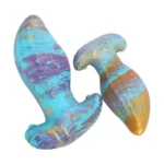 4.5/5.5/6.5/7.5 Inch Thick Platinum Silicone Colored Anal Plug - Image 4