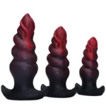 5.5/6.5/7.5 Inch Mix-Colors Invisible Dragon Butt Plug Silicone Any Toy - Image 2