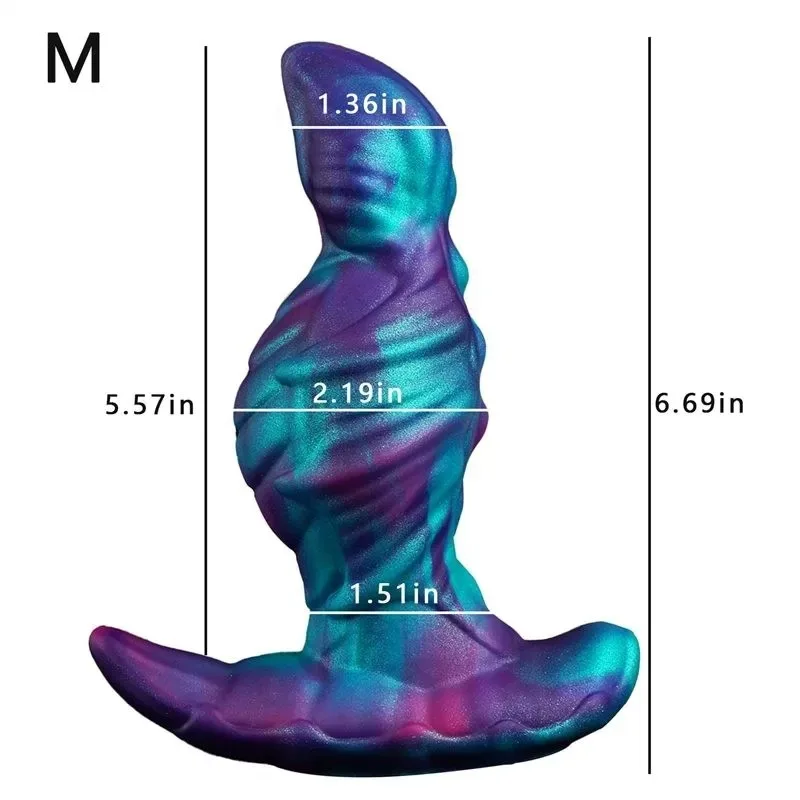 5.56.57.5 Inch Wearable Fantasy Tapered Tip Anal Plug (10) 5.5/6.5/7.5 Inch Wearable Fantasy Tapered Tip Anal Plug - Image 4
